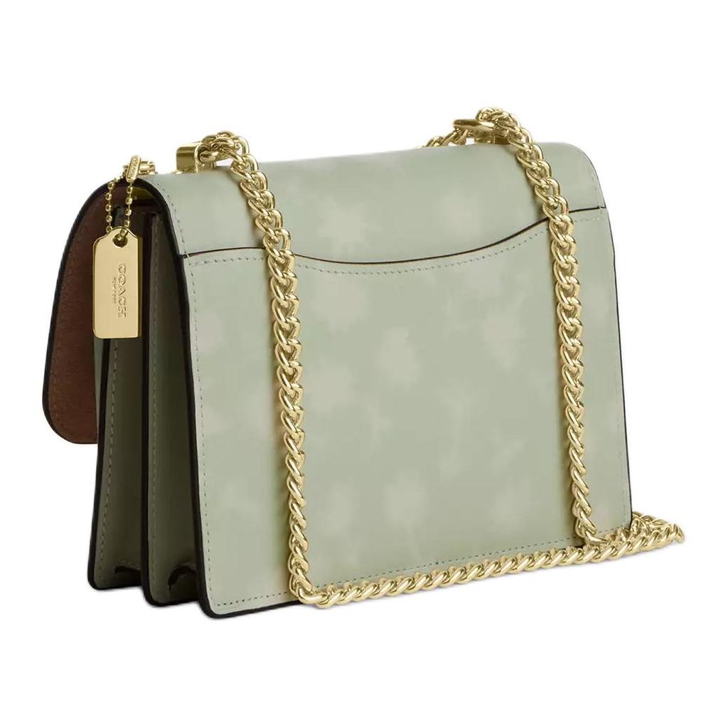 COACH Klare 18 Logo Hardware Print Leather And Cowhide Mini Crossbody Bag Women crossbody bag Light-Green CDW81-IMPAL
