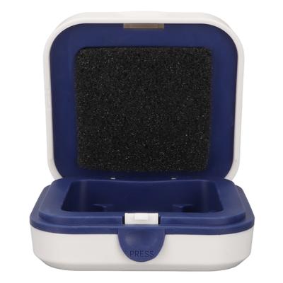 Кейс для хранения слухового аппарата, квадратный, большой емкости, компактный, портативный, защитный футляр для слухового аппарата