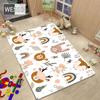 Ковер в скандинавском стиле, ковер с мультяшными животными для спальни, кавайный ковер для комнаты, нескользящий