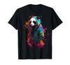 Panda Art Цветная Животная Панда Футболка Мужская Женская Футболки Топ