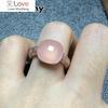12 .6x6mm Classic Ring Candy Style Ring Zircon Flat Natural Pink Crystal Ring For Women Wedding Party Fashion Jewelry Gift