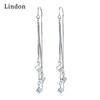Lindon Copper Alloy Zircon Earrings Drop Earrings For Women Wedding Party Gifts