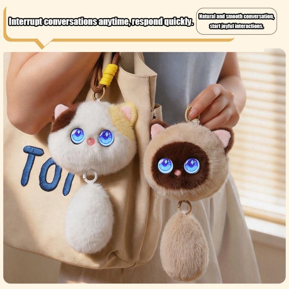 Intelligent Voice Communication AI Cat Plush Toy  Cute Pet with A Healing Touch