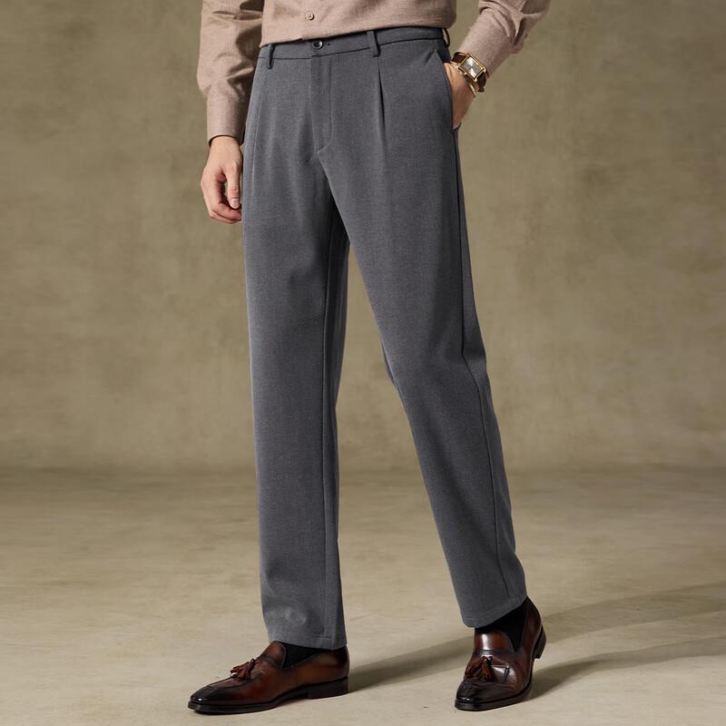 FIRS Мужские брюки прямого кроя на флисовой подкладке в стиле business casual