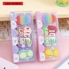 Kawaii Stationery Sweet Summer Office School Supplies Ice Cream Colorful Eraser Set Student Childrens Day Christmas Gift Lovely
