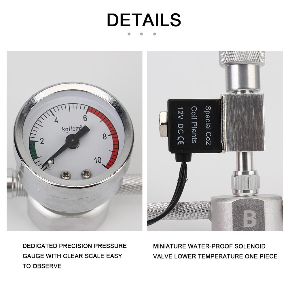 Для роста водных растений генератор CO2 счетчик пузырьков диффузор аквариумный генератор CO2 система комплект DIY с электромагнитным клапаном