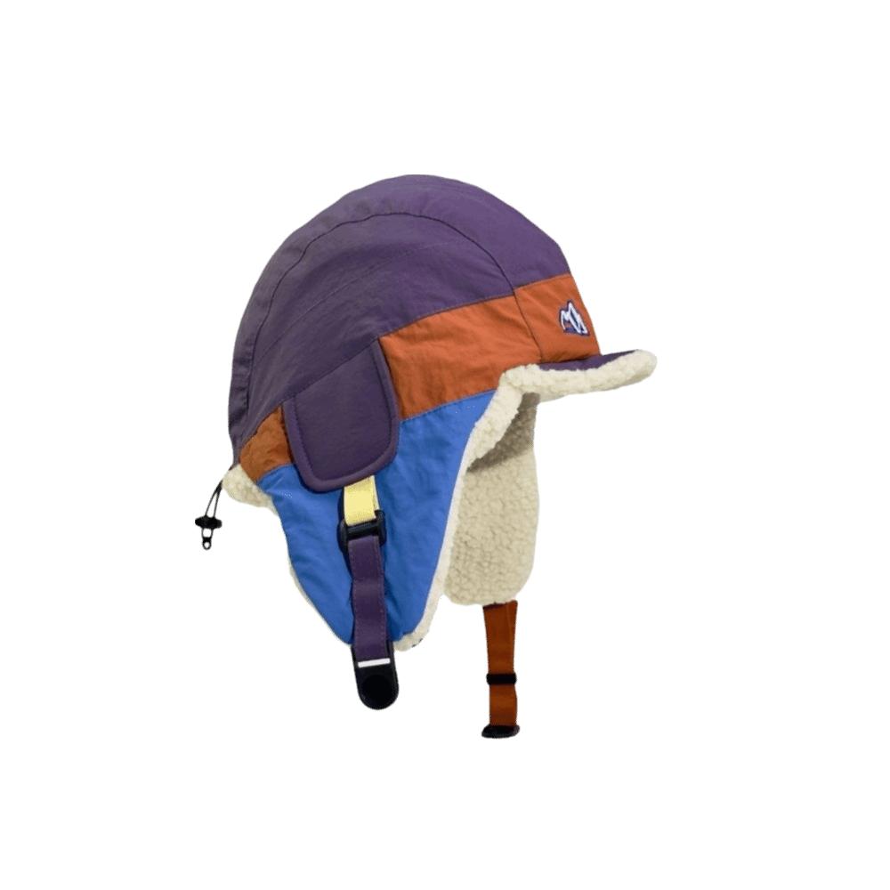 Warm Fluffy Earmuffs Autumn Winter Lei Feng Hat Retro Patchwork Bomber Hat For Women Men