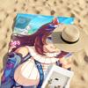Аниме Umamusume Pretty Derby Супер Крик Быстросохнущие Пляжные Полотенца Подходят Для Бассейнов, Кемпинга, Йоги И Тренажерного Зала