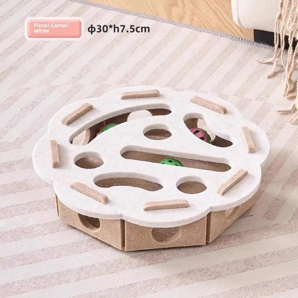 Compact Size Cat Puzzle Box Felt Pet Interactive Toy New Cat Scratching Posts  Indoor