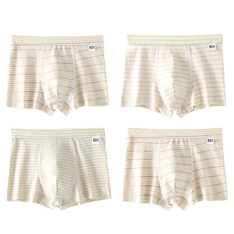 4 шт. детское хлопковое нижнее белье, боксеры для школьников, шорты для мальчиков