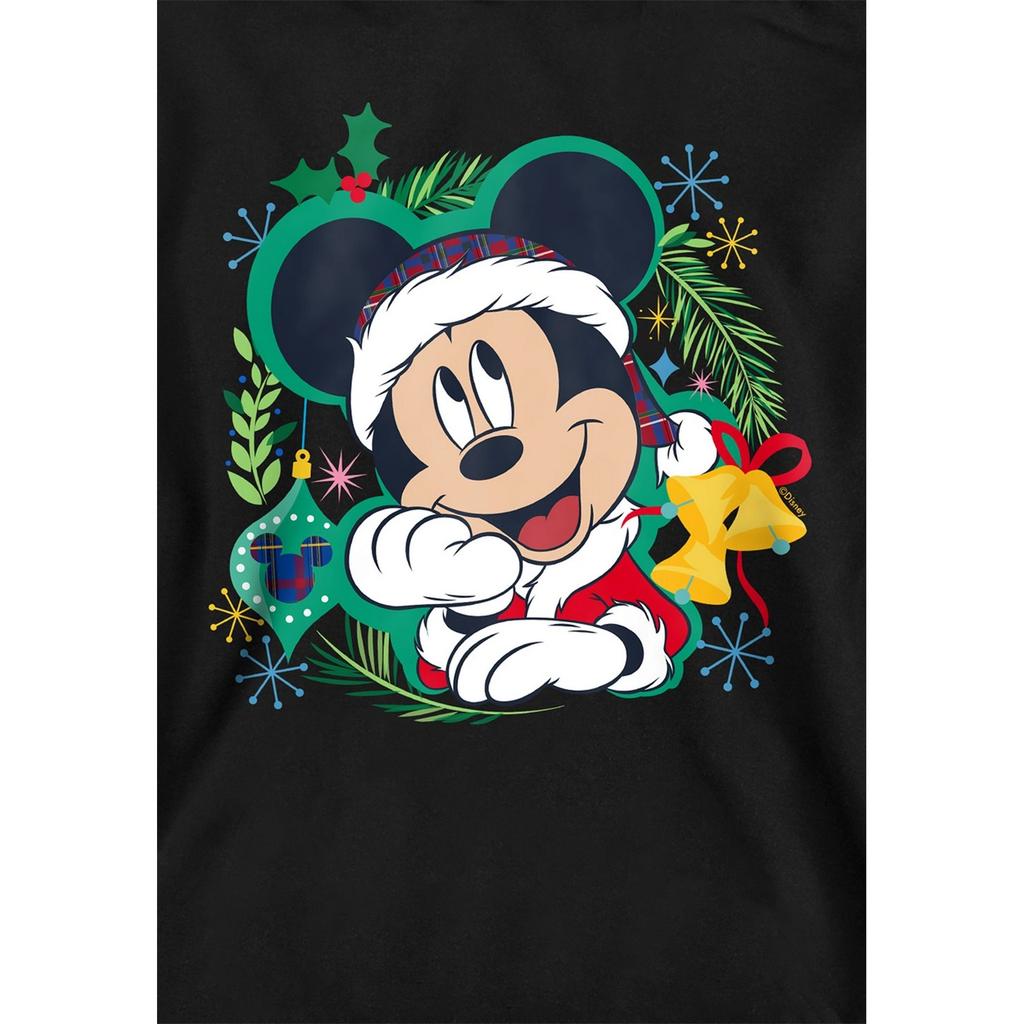 Mickey Mouse Childrens/Kids Wreath Christmas Hoodie