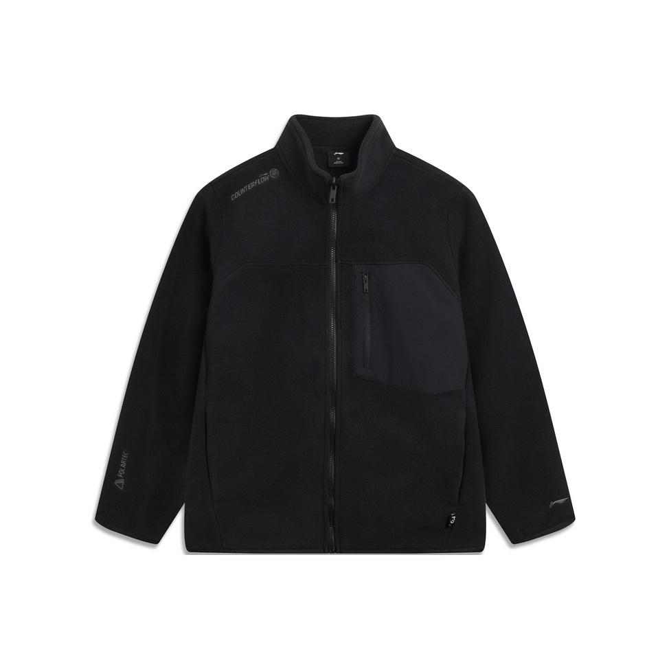 Li Ning Outdoor CF Флисовая Теплая Куртка-Кардиган Мужская Верхняя Одежда AWDV825-2