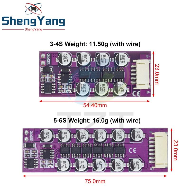 Плата активной балансировки BMS 1.2A для литиевых батарей 3S 4S 5S 6S 18650, балансир Li-ion LiFePo4, конденсатор для передачи энергии