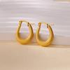 Серьги-кольца из нержавеющей стали для женщин и мужчин, золотого цвета, серьги из нержавеющей стали, тренд 2025, пирсинг, серьги, украшения