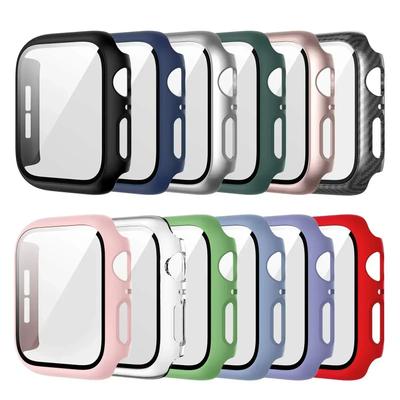 Закаленное стекло+чехол для Apple Watch series 10 42мм 46мм Матовый Жесткий ПК бампер Защитная пленка для экрана Чехол iWatch 10 42/46 Аксессуары