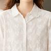 Embroidered White Shirt for Women Long-sleeved Spring Clothes New Sweet Temperament Base Shirt Top