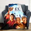 1pc E-ET2 Blanket, Gift, for Men and Women, Soft Blanket, Good for Sofa Bed Couch Travel, Lightweight Flannel Blanket