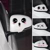 Funny Smiling Face Mirror Stickers Car Rearview Auto Vehicle Decoration Decals