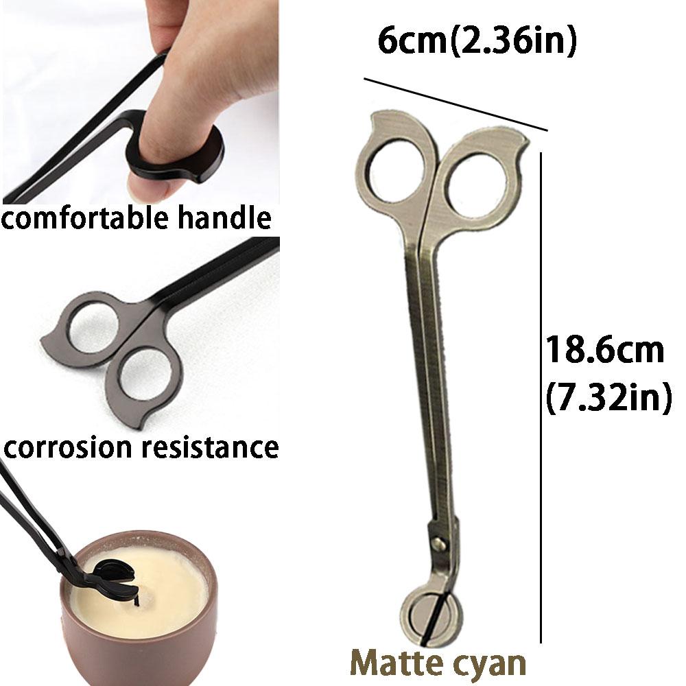 Триммер для фитиля свечи с дизайном в виде бабочки, металлические ножницы, инструмент для ухода за свечами, материал из нержавеющей стали, аксессуар для ароматерапевтических свечей