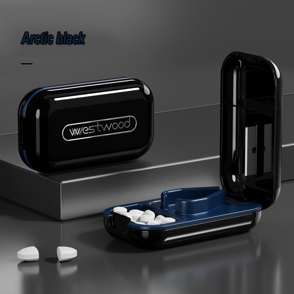 Кейс для таблеток для здоровья Четверть таблетки Резак Коробка для хранения Портативный Таблетки Лекарство Пыленепроницаемый Разделитель для маленьких таблеток и больших