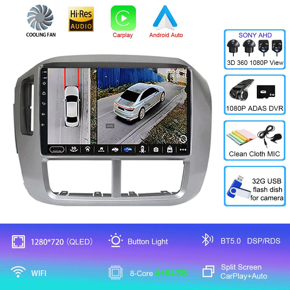 Android 14 Carplay Auto WIFI+4G Для Honda Pilot 2006 2007 2008 Автомагнитола GPS Стерео Мультимедийный Видеоплеер 2din Головное Устройство Аудио