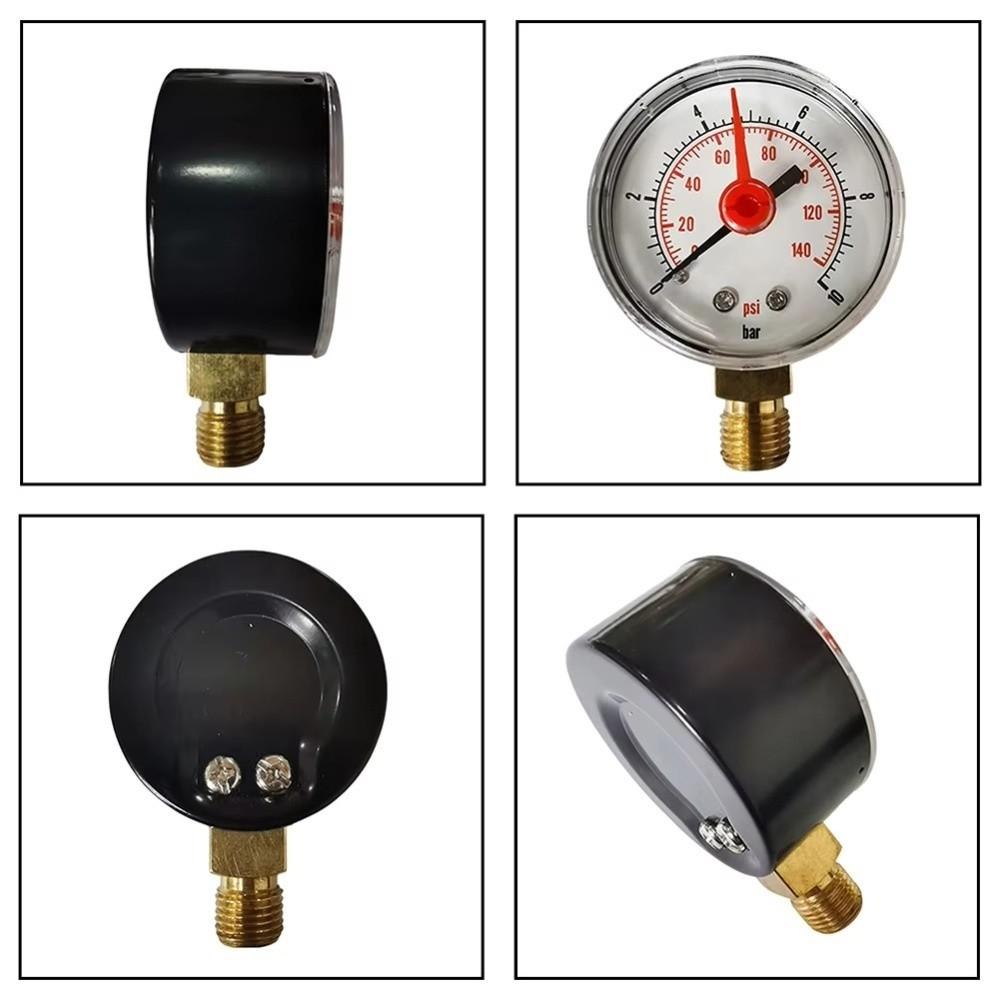 Brass Connector Pressure Gauge M10*1 Black Case New Pressure Meter Air Pressure Measurement