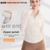 Женское дышащее быстросохнущее пальто для йоги с воротником-стойкой на молнии