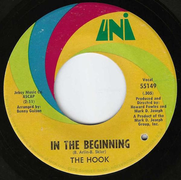 7inch Record HOOK - In The Beginning / Show You The Way 55149 UNI Records 1969 US Soul/Funk Used
