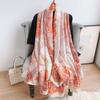 New Four Seasons Available New Silk Large Size Thin Outer Wear Neck Protection Scarf Sunscreen Warm Beach Towel For Women