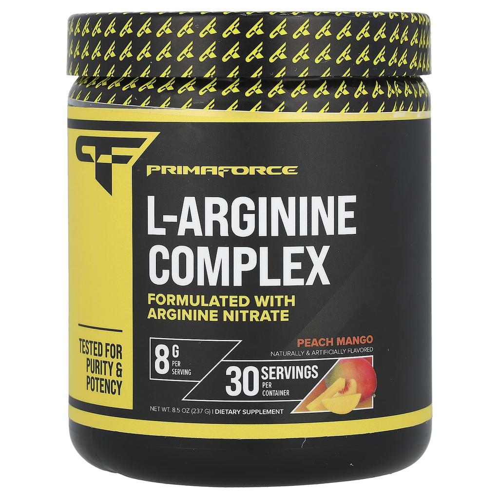 Primaforce L-Arginine Complex, Peach Mango, 8.5 Oz (237 G)