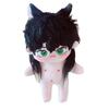 Niannyyhouse 20cm Stuffed Toy Boy Black Hair No Attributes Normal Body Doll Cotton Doll Dress Up (a-no Skeleton)