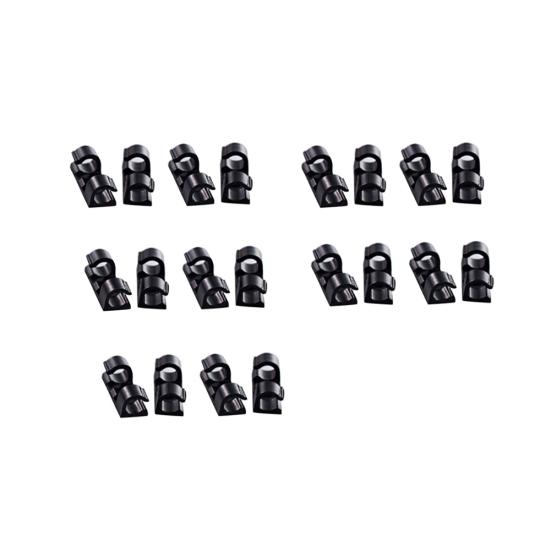 20 шт., зажимы для хранения проводов, пряжка-органайзер, фиксирующая зажим для кабеля линии передачи данных, фиксатор