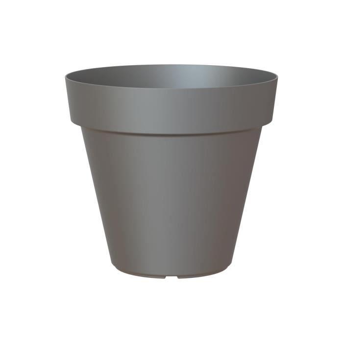 ARTEVASI Flower Pot CAPRI - Anthracite - Frost-resistant - 40 X 40 X 34.7 Cm - 28.3L