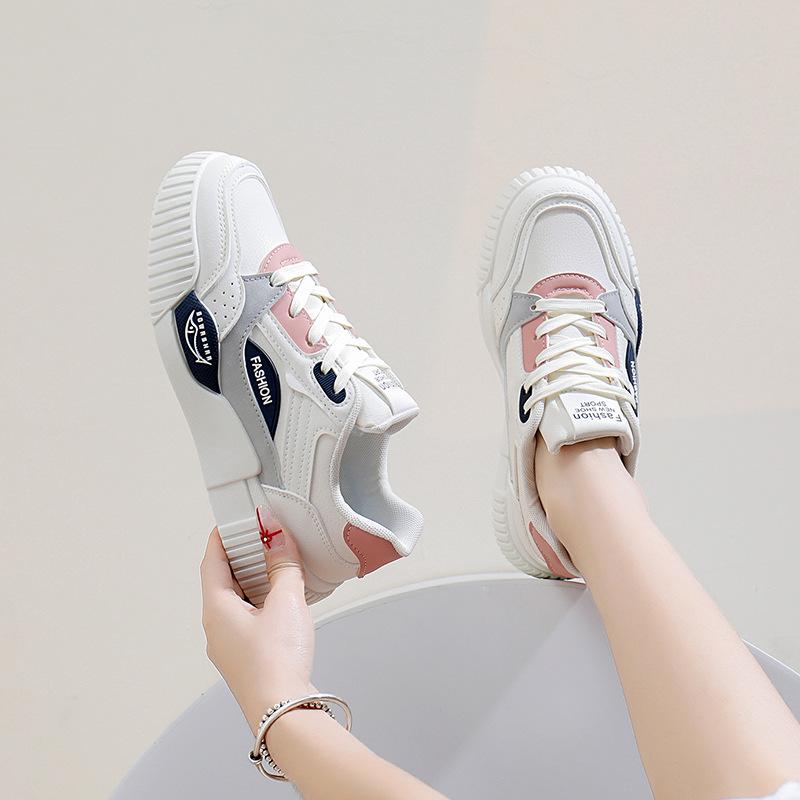 Autumn Easy Wear Shoes New Ins Female Student Raise the Bottom Sports Board Shoes Casual Shoes Fashion