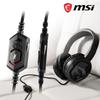 MSI IMMERSE GH30 V2 Gaming with Iconic MSI Dragon Wired Splitter 40mm Detachable and Easy Folding Design Headset, Black, Logo, In-Line Audio,