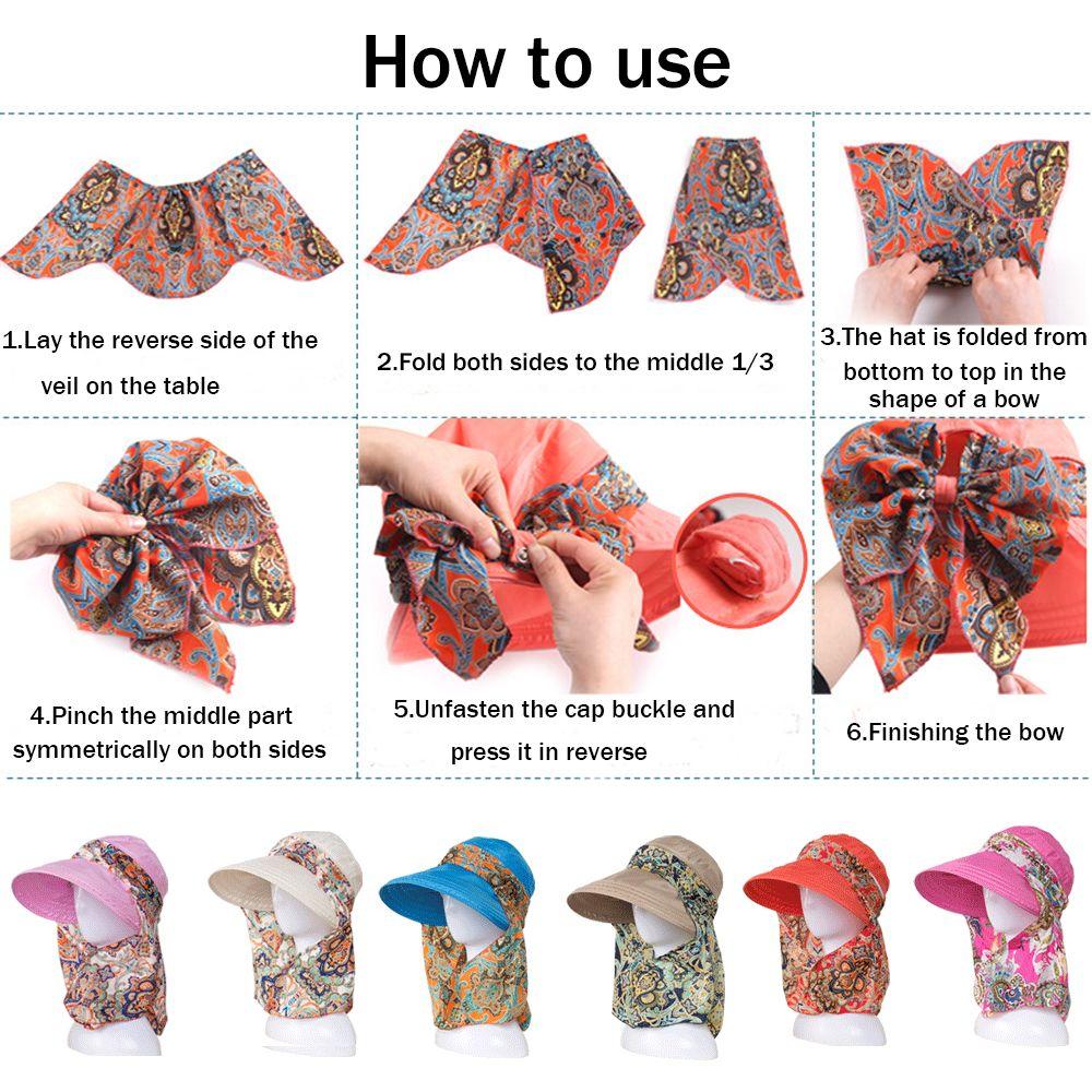 Складные Портативные Уличные Шапки с Цветочным Принтом для Верховой Езды, Шляпа с Солнцезащитным Козырьком, Пляжная Кепка, Солнцезащитная Шляпа с Защитой от УФ-лучей