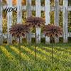 Креативные садовые скульптуры Деревенские металлические колышки для цветов Большое ржавое железное искусство для двора