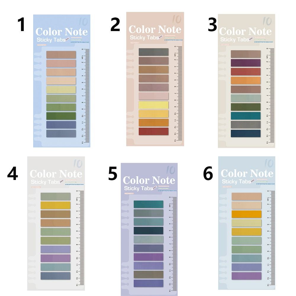 3pack Semi-Transparent Memo Pad Tabs Bookmark Markers Index Index Flags Stationery Office Supplies