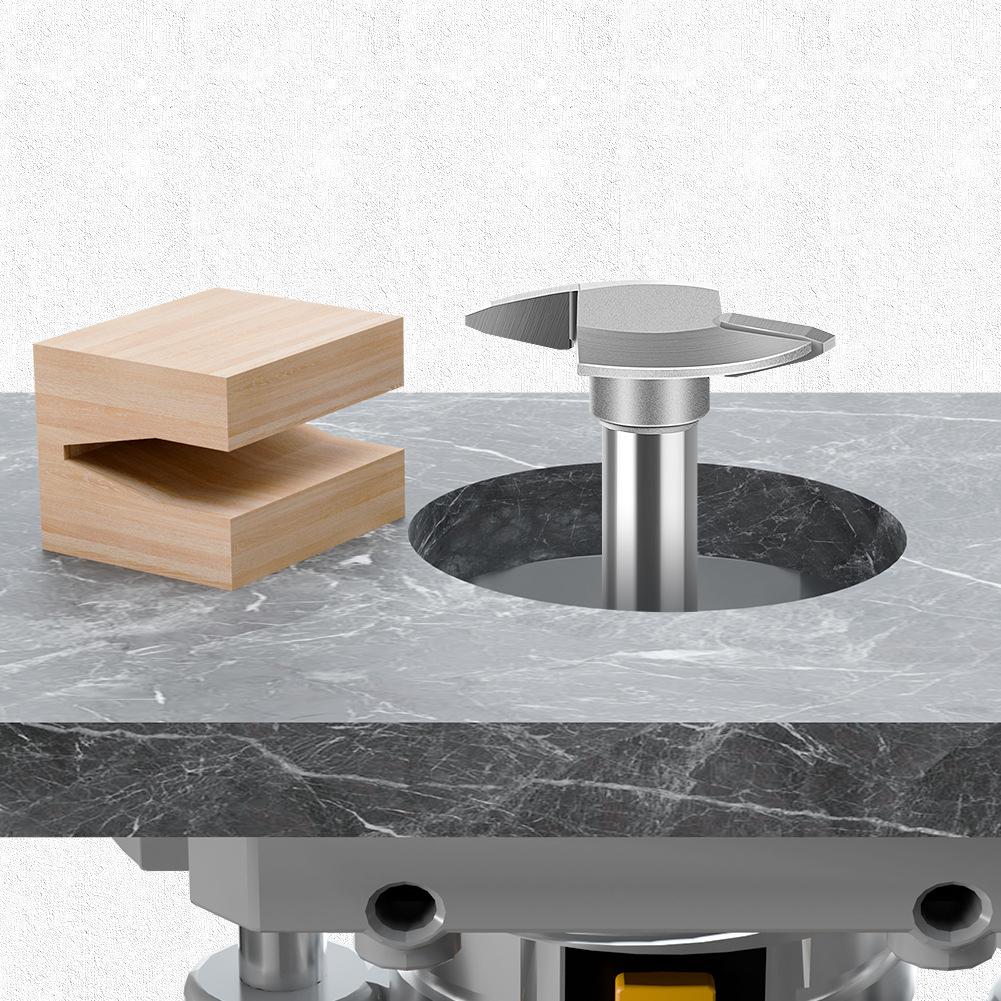 Woodworking Oblique Tip T-Knife, Forward Rotation And Reverse Rotation T-Slot Knife, Slotting Knife, Trimming Machine Engraving Machine Milling Cutter