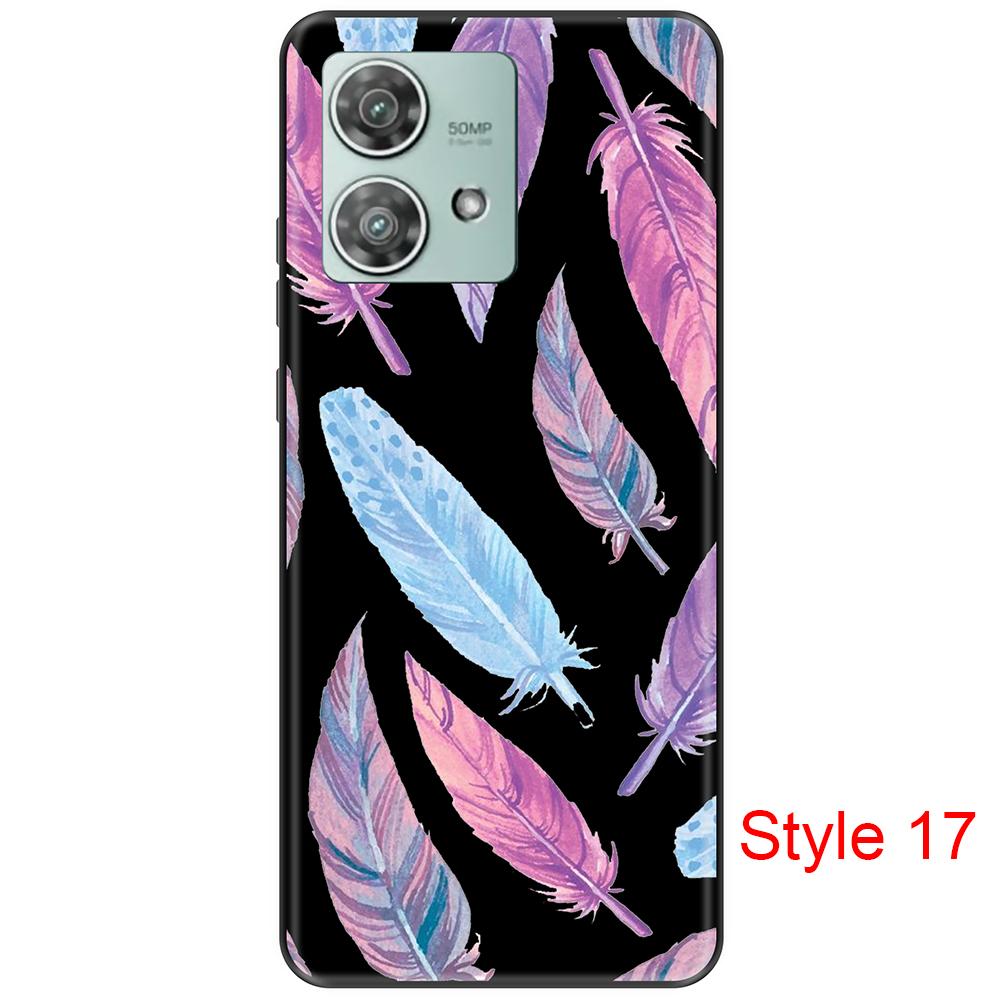 Чехол для Motorola Edge 40 Neo для Moto Edge 40 Neo, модный индивидуальный силиконовый защитный чехол, чехлы для телефонов Edge 40 Neo, силиконовый чехол против падения