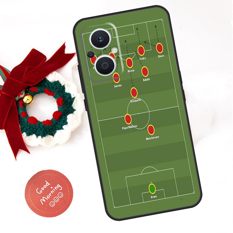 Футбольная тактика Время Чехол Для OPPO Reno 13 F 14 10 11 12 Pro 12F 11F 14F 7 8 Lite OPPO Find X9 X8 X6 X5 Pro Чехол