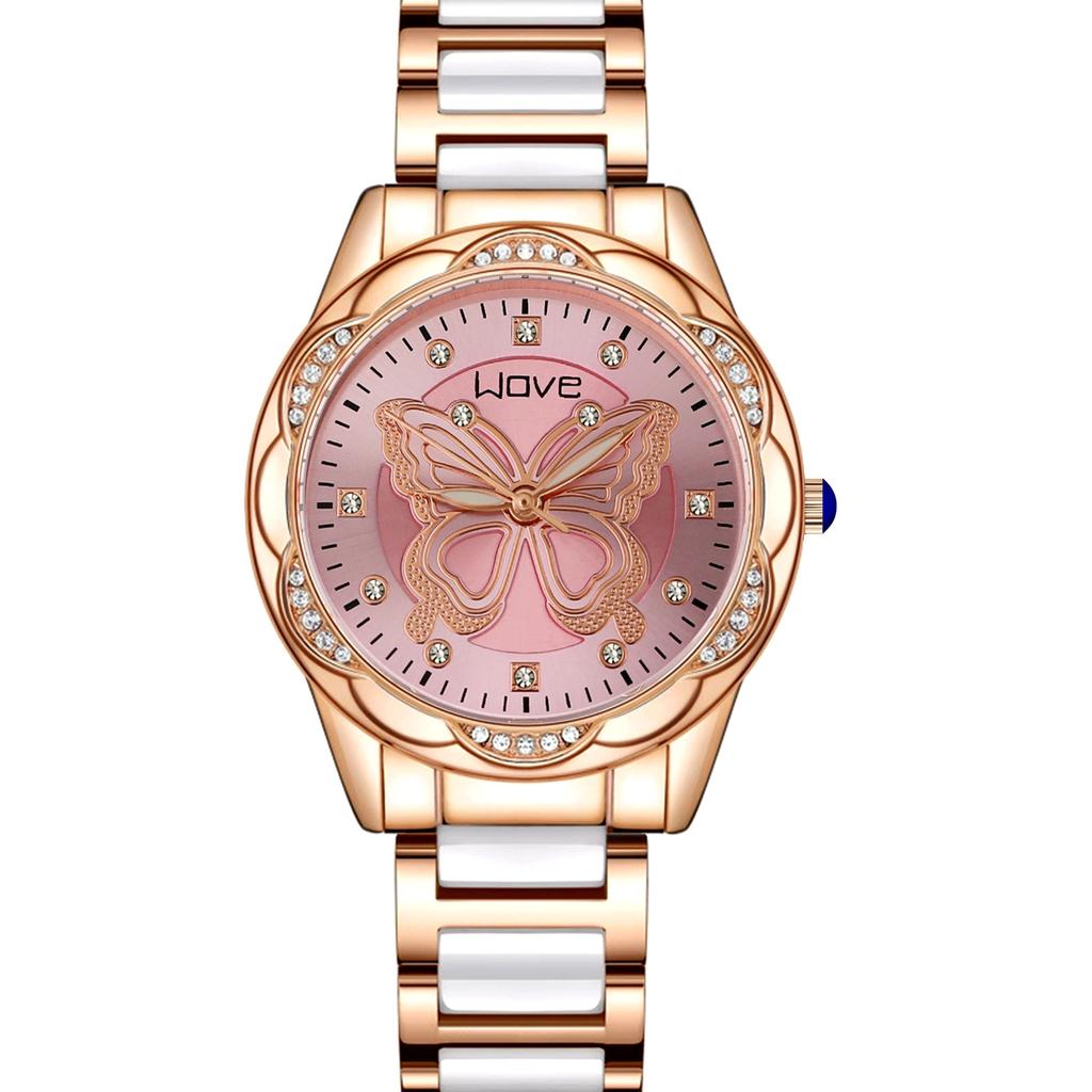 Niche Luxury Quartz Watch Non-Mechanical Watch Imitation Ceramic Steel Belt With Women'S Watch