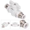 Flow Control Valve Fitting Pneumatic Connector Air Line Plugin Quick Joint Union Adapter 6mm