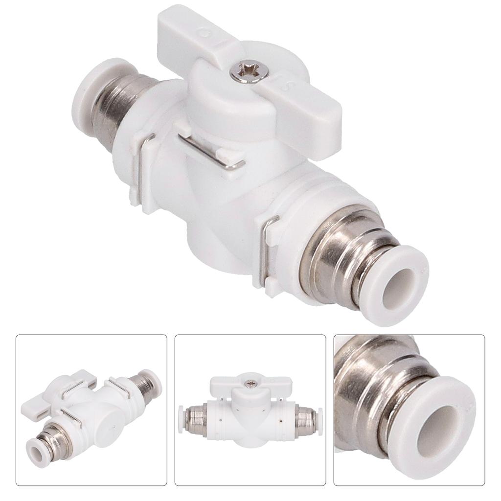 Flow Control Valve Fitting Pneumatic Connector Air Line Plugin Quick Joint Union Adapter 6mm