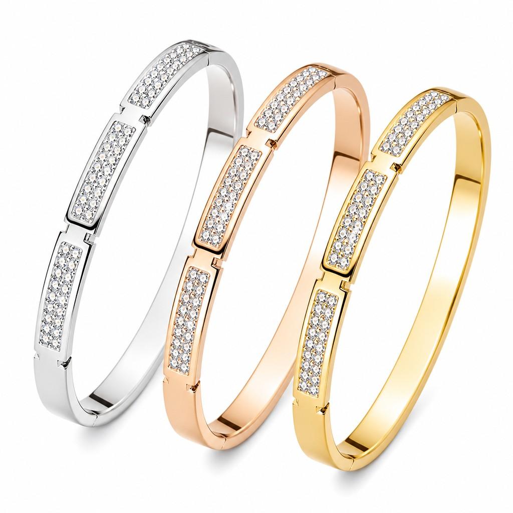 2026 Products Best Sellers Personalized Stainless Steel Spiritual Jewelry Paved Zircon Polymer Clay Bangle Bracelet