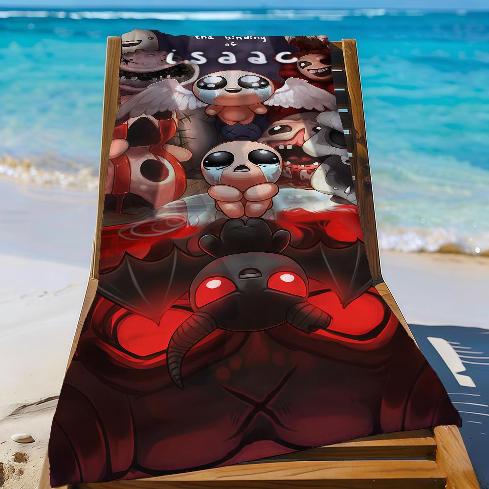 Игровое полотенце The Binding of Isaac Спортивное Быстросохнущее Туристическое Снаряжение для Кемпинга Песозащитное Мягкое Легкое Большое Пляжное Полотенце