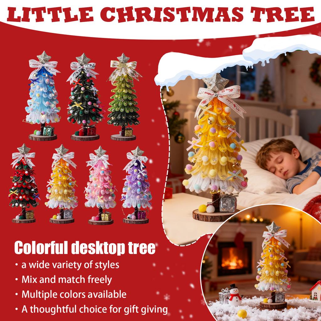 Christmas Tree Wooden Decorations Artificial Christmas Tree Children Christmas Eve Gifts Christmas Party Display Window Ornament