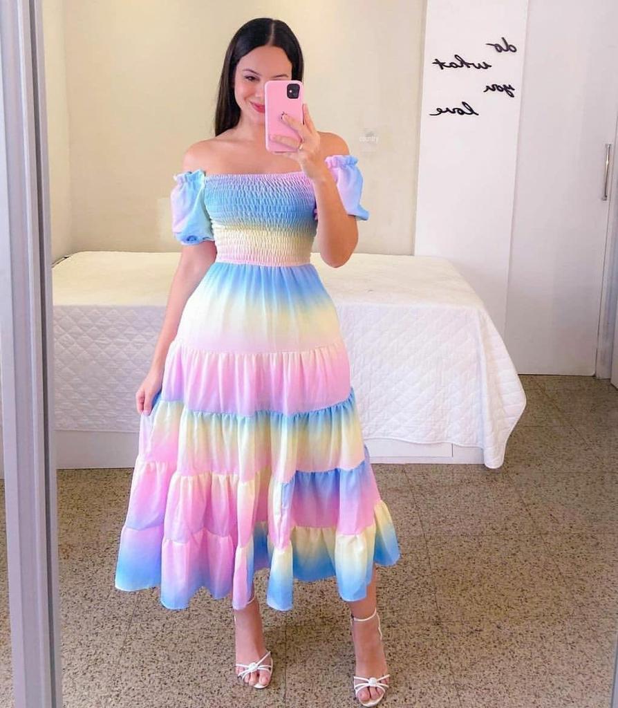 Женское платье с открытыми плечами в европейском и американском стиле, весна/лето 2025 г. - модная длинная юбка на одно плечо с большим размахом