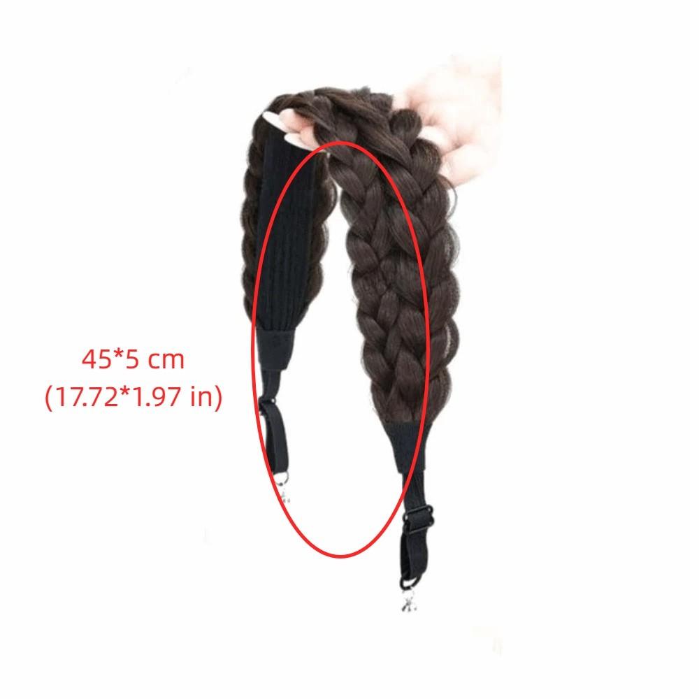 Fashion Widened Fishbone Braid Headband Adjustable Easy Wig Headband for Daily And Casual Wear