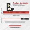 Aluminum Alloy Combination Square 300mm Measuring Ruler Adjustable Carpenter Square 45/90° Portable Woodworking Square Tool